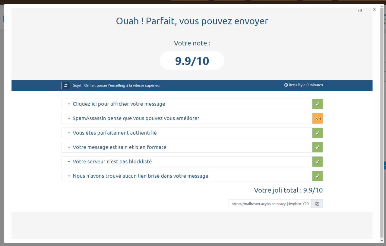Test anti-spam